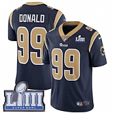 Nike Rams 99 Aaron Donald Navy 2019 Super Bowl LIII Vapor Untouchable Limited Jersey,baseball caps,new era cap wholesale,wholesale hats